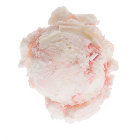 image of Raspberry Parfait made with vanilla ice cream, red raspberry swirl