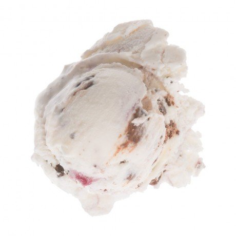 image of Alumni Swirl made with vanilla ice cream, Swiss mocha chips, and blueberry swirl