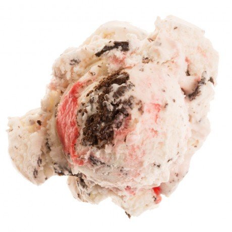 image of Arboretum Breeze made with White mint ice cream with raspberry swirl and chocolate chips