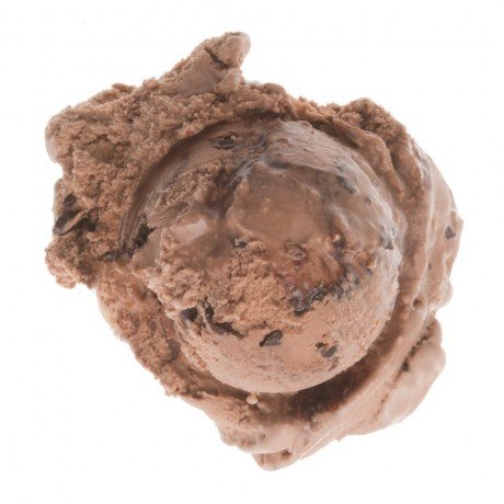 image of Death by Chocolate made with chocolate ice cream, chocolate flakes, fudge pieces, chocolate swirl