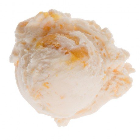 image of Peachy Paterno made with peach ice cream, peach slices