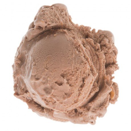 image of Peanut Butter Cup made with chocolate ice cream, peanut butter swirl